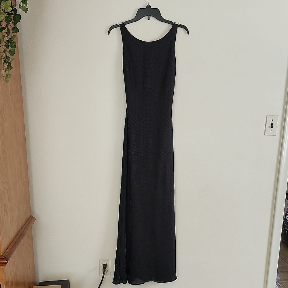 Reggio Wet Look Open Back Metallic Reflective Maxi Dress Red Lined Womens 4